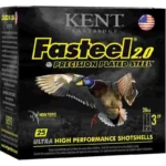 Kent Fasteel + Precision Plated Steel Waterfowl Shotshells 20ga 3" 1oz 1350 fps  #2 & #4 25/ct