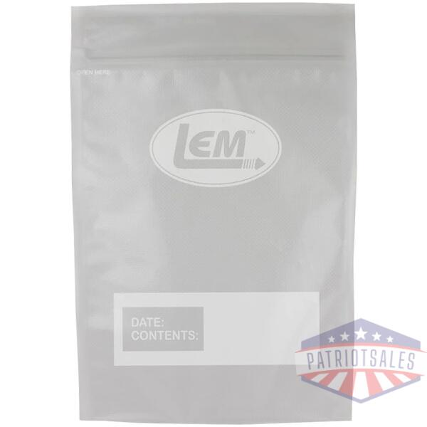 lem products maxvac zipper top vacuum bags gallon size 11"x16" - 20/ct