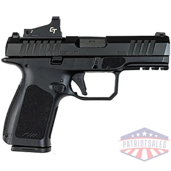 rost martin rm1c handgun 9mm luger 15rd (1) & 17rd (1) magazines 4" barrel black optic ready w/ cts-1500 red dot