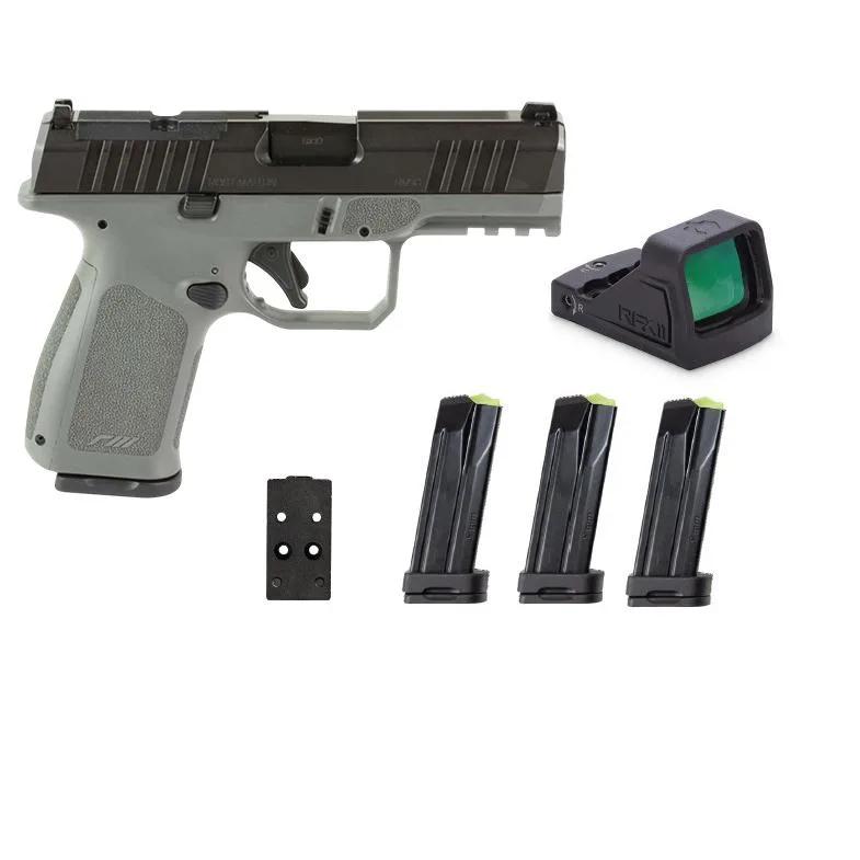 Rost Martin Rm1C Handgun Bundle 9Mm Luger 10Rd (4) Magazines 4&Amp;Quot; Barrel Gray Viridian Red Dot Pistol Case Ca Compliant Rost martin rm1c handgun bundle 9mm luger 10rd (4) magazines 4" barrel gray viridian red dot pistol case ca compliant