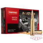 norma match king rifle ammunition .338 norma mag 300gr otm 2657 fps 20/ct