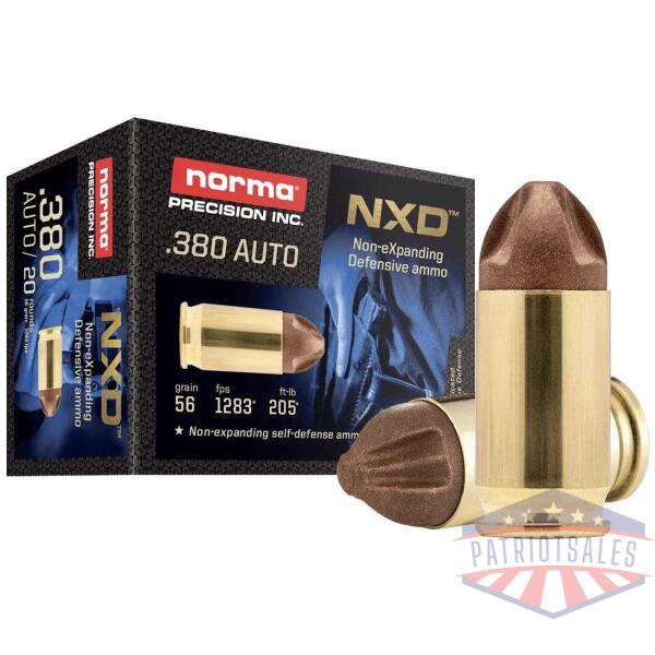 norma nxd handgun ammunition 9mm luger 65gr nxd 1730 fps 20/ct