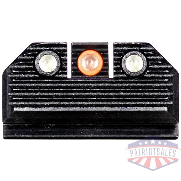 night fision optics ready stealth night sight set orange front black back for springfield hellcat