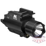 tactical green laser sight & 3w 150 lumen led flashlight w/weaver qr