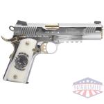 girsan mc1911 liberador handgun .38 super 9rd magazine 5" barrel stainless steel mexican coat of arms