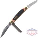 old timer senior folding knife 3" clip point blade 3 blades