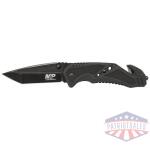 smith & wesson m&p swmp11b tanto folder rescue lock 3 7/8" blade black