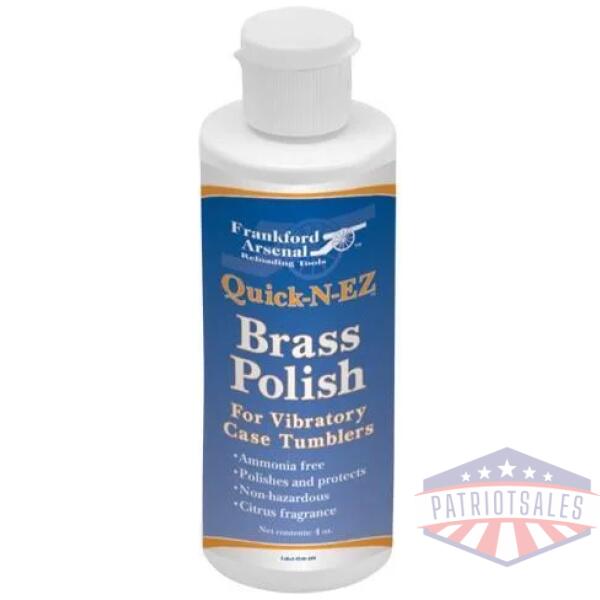 frankford arsenal quck-n-ez brass polish 4 oz