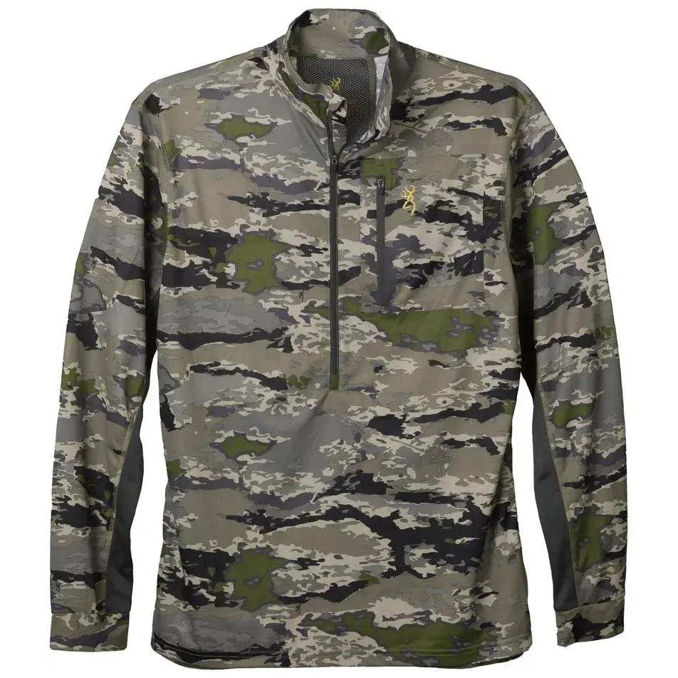 Browning Early Season 3/4 Zip Shirt Ovix S Browning early season 3/4 zip shirt ovix s