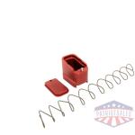 shield arms handgun magazine extension +5/+4 for glock 19/23 red