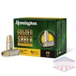 remington golden saber defense handgun ammunition 9mm luger 147gr bjhp 990 fps 20/ct