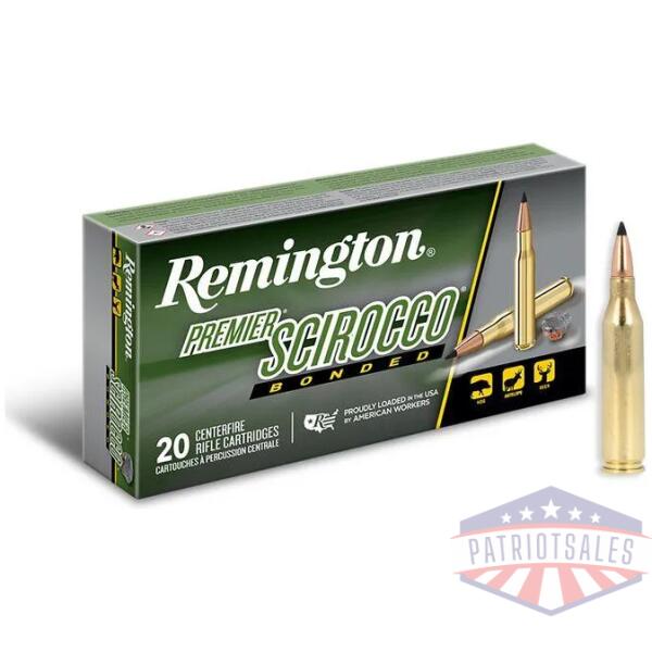 remington premier scirocco rifle ammunition 243 win 90 gr pt 3120 fps 20/ct
