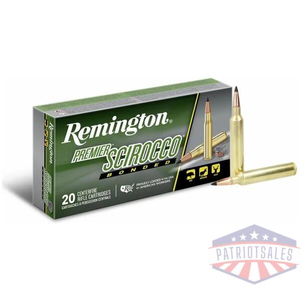 remington premier scirocco rifle ammunition 7mm rem ultra mag 150 gr pt 3325 fps 20/ct
