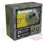 remington duck club steel shotshells 12ga 2-3/4" 1-1/8oz 1375 fps #3 25/ct