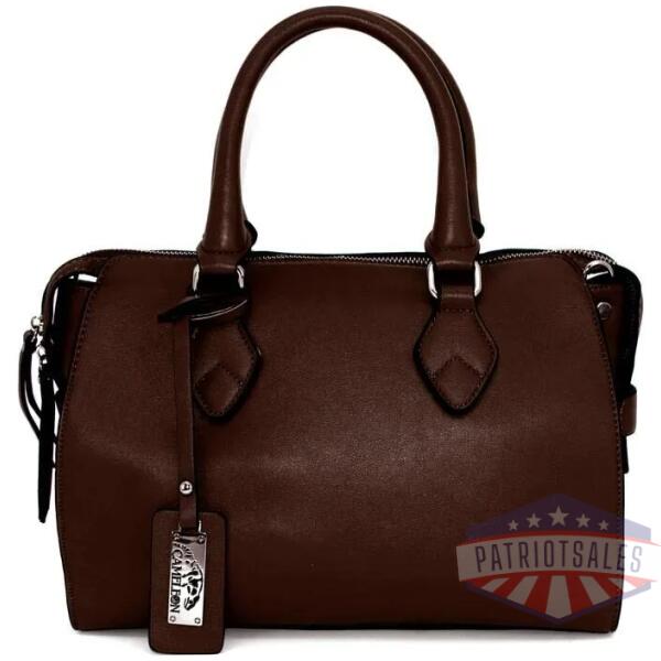 cameleon bella concealed carry purse dark chestnut