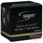 speer gold dot component rifle bullets .308 cal .308" 150 gr gold dot sp 50/box