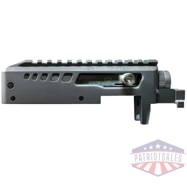 tacsol x-ring takedown vr gen2 receiver gun metal gray