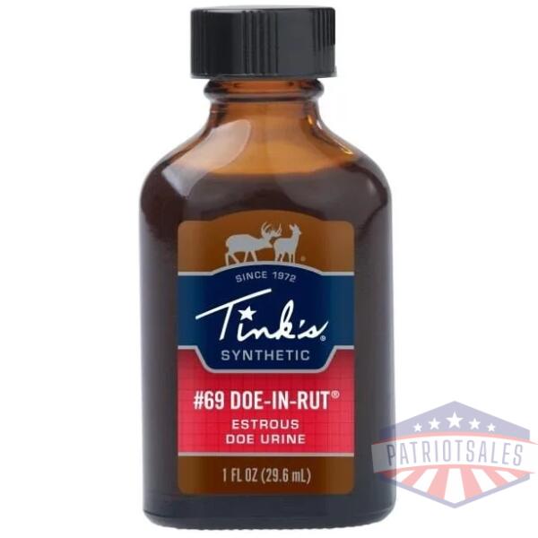 tinks #69 doe-in-rut synthetic 1oz glass bottle