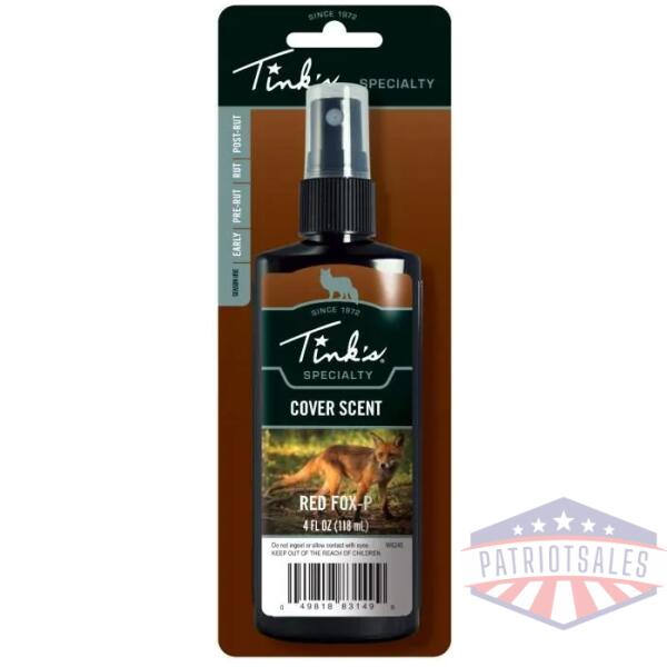 tink's red fox-p urine cover scent spray - 4oz