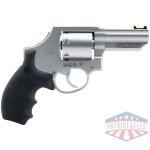 taurus 66 combat handgun .357 mag 7rd capacity 3" stainless barrel matte frame w/hogue grip front fiber optic sight