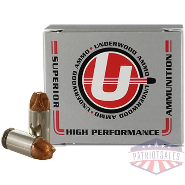 underwood ammo xtreme defender handgun ammunition .45 auto (+p) 135gr monolithic solid 1335 fps 20/ct