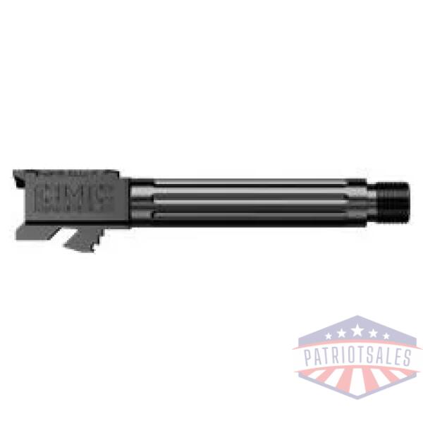 cmc trigger for glock model 19- fluted threaded barrel black