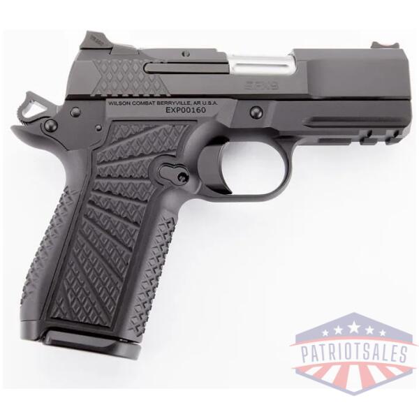 wilson combat sfx9 double-stack handgun 15rd sub-compact 9mm luger 15rd magazines (2) 3.25" barrel black lightrail frame