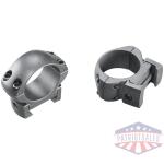 weaver 2-piece grand slam steel top mount scope rings 1" medium matte (windage adjustable)