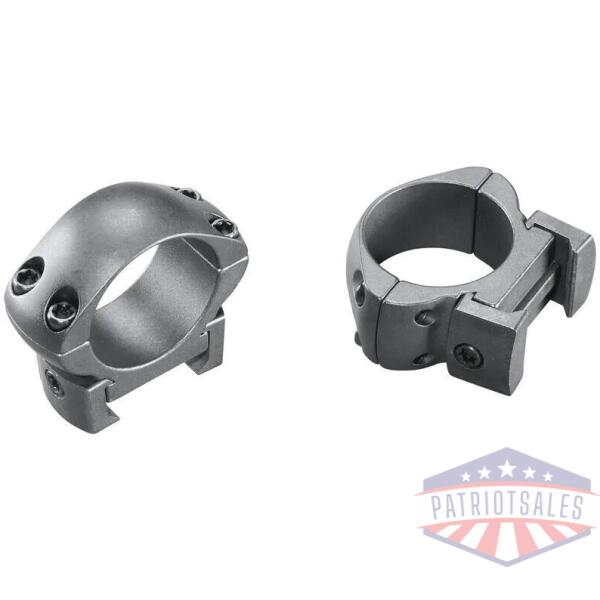 weaver 2-piece grand slam steel top mount scope rings 1" medium matte (windage adjustable)