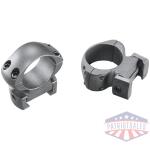 weaver 2-piece grand slam steel top mount scope rings 1" high matte (windage adjustable)