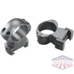 weaver grand slam steel top mount scope rings 1" x-high matte (windage adjustable)