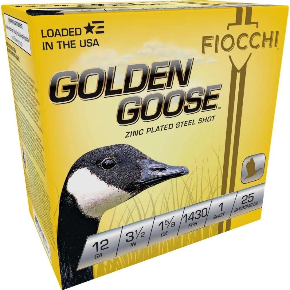 Fiocchi Golden Goose Shotshells 12Ga 3 1/2&Amp;Quot; 1-5/8Oz 1430Fps #1 25/Ct Fiocchi golden goose shotshells 12ga 3 1/2" 1-5/8oz 1430fps #1 25/ct