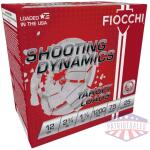 fiocchi shooting dynamics shotshells 12ga 2-3/4 in 1-1/8 oz #7.5 1200 fps 25/ct