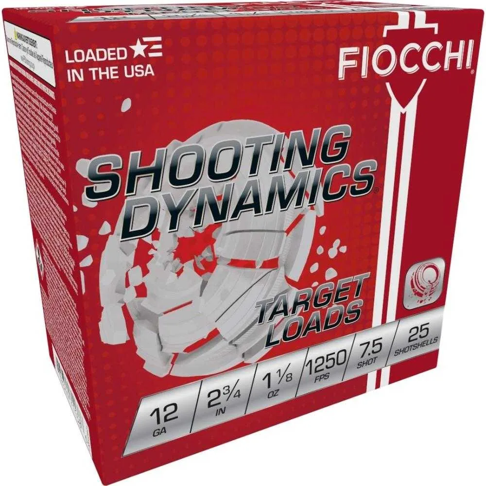 Fiocchi Exacta Fast Shooting Dynamics Shotshells 12Ga 2-3/4 In 1-1/8 Oz 1250 Fps #7.5 25/Ct Fiocchi exacta fast shooting dynamics shotshells 12ga 2-3/4 in 1-1/8 oz 1250 fps #7. 5 25/ct