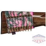 grovtec buttstock cartridge shell holder- rifle open style truetimber pink