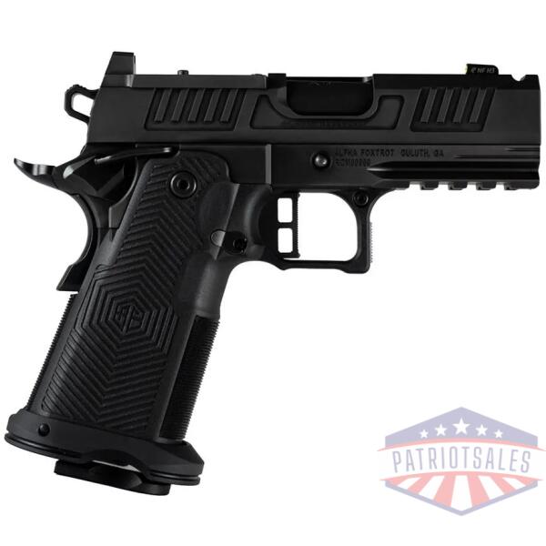 alpha foxtrot af1911 romulus handgun 9mm luger 17rd (1) & 19rd (1) magazines 3.5" ported barrel black rmsc