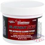 traditions blackout 209 pre-saturated cleaning patches 100/jar 2.5" dia .45 - .58 cal