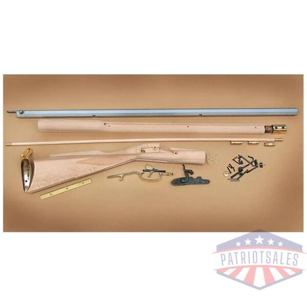 traditions black powder kentucky rifle build-it-yourself kit select raw hardwood .50 cal 33.5" white barrel