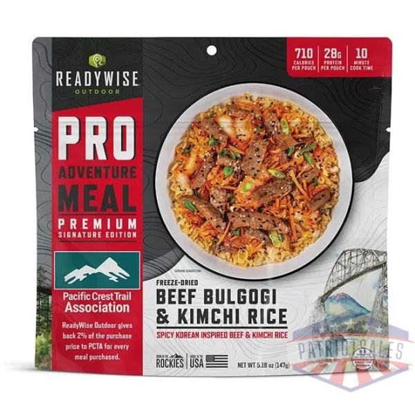 readywise pro meal beef bulgogi single pack