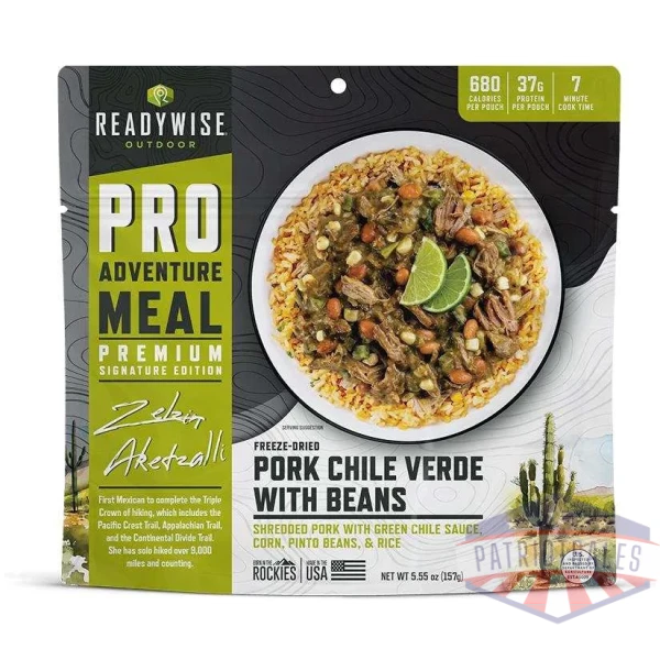 readywise pro meal pork chili verde single pack