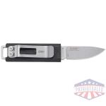 crkt scribe fixed blade knife 1-3/4" drop point blade black