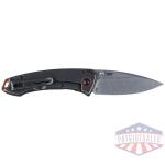 crkt tuna compact folding knife 2-3/4" drop point blade black