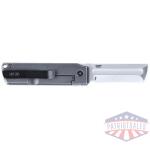 crkt minimalx folding knife 2-1/5" cleaver blade grey