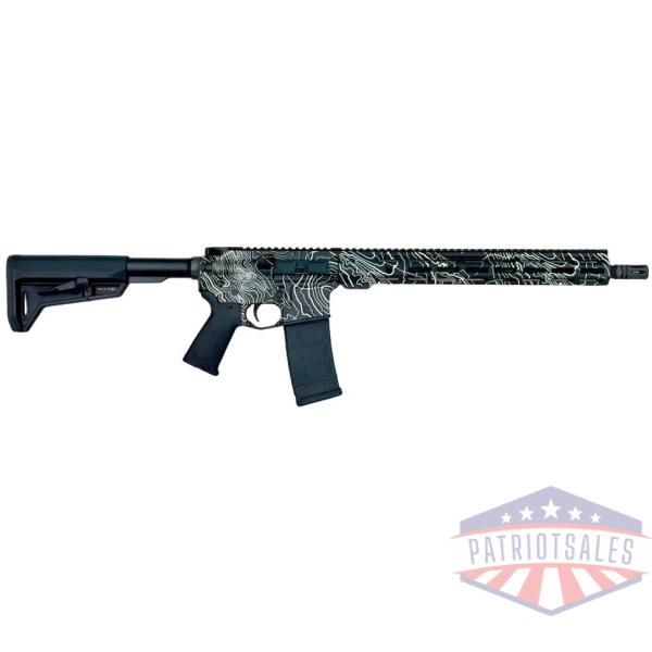 shark coast "black topography" rifle 5.56mm 30rd magazine 16" barrel