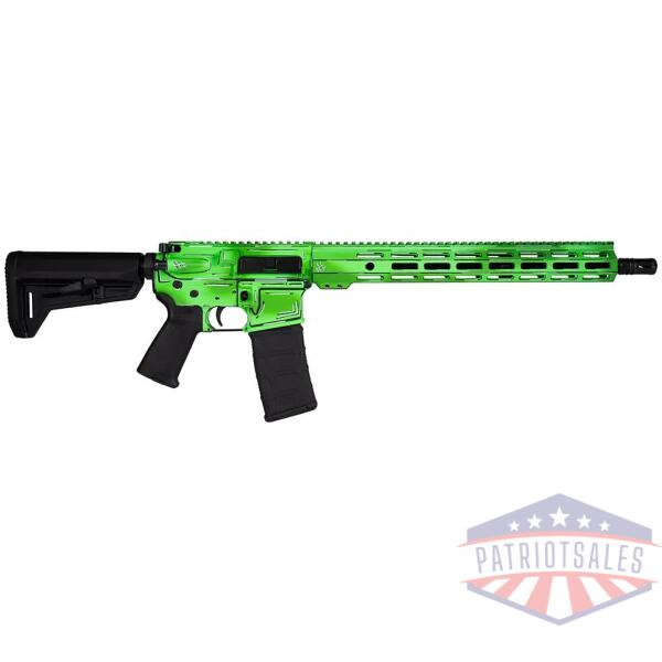 shark coast tactical "anime- green" rifle 5.56mm 10rd magazine 16" barrel 15" mlok handguard california compliant