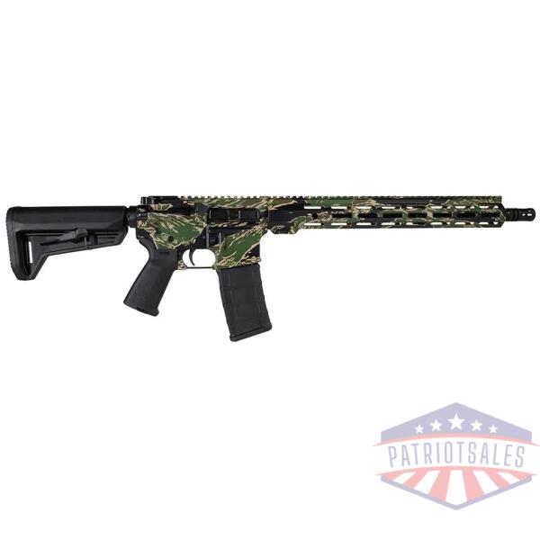 shark coast tactical "tiger stripe" rifle 5.56mm 30rd magazine 16" barrel 15" mlok handguard