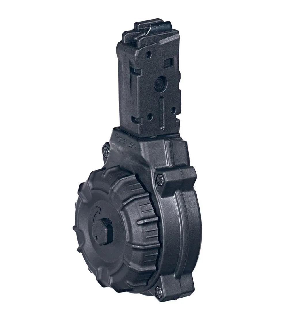Promag Handgun Drum Magazine Black Polymer Fits Glock Models 21&Amp;Amp;30 .45 Acp 40/Rd Promag handgun drum magazine black polymer fits glock models 21&30. 45 acp 40/rd