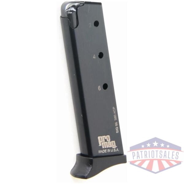promag sig sauer p230 magazine .380 acp blued steel 7/rd