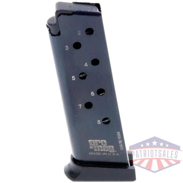 promag s&w 908/3913/3914/3953 magazine 9mm blued steel 8/rd