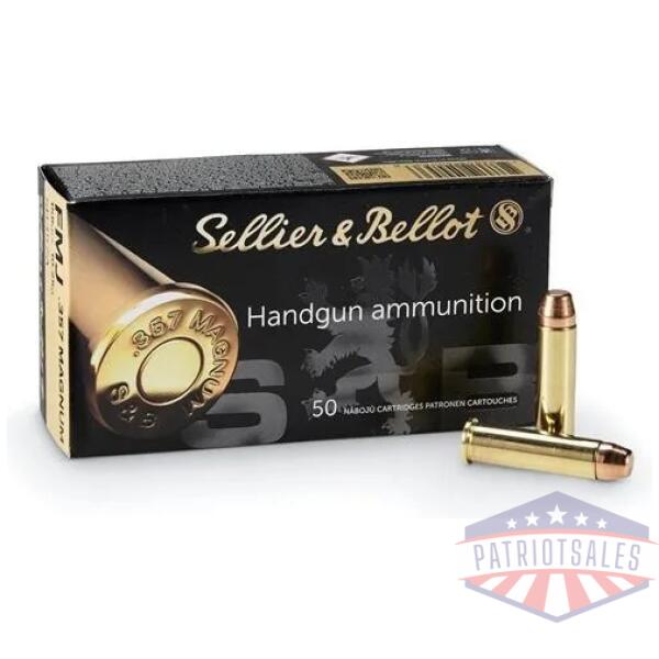 sellier & bellot handgun ammunition .357 mag 158gr lfn 1125 fps 50/ct